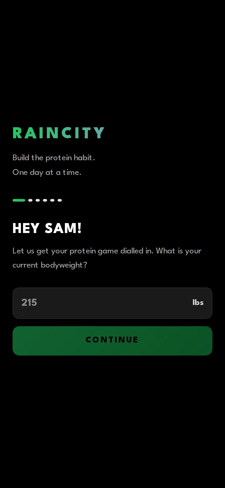 First run asks one question at a time