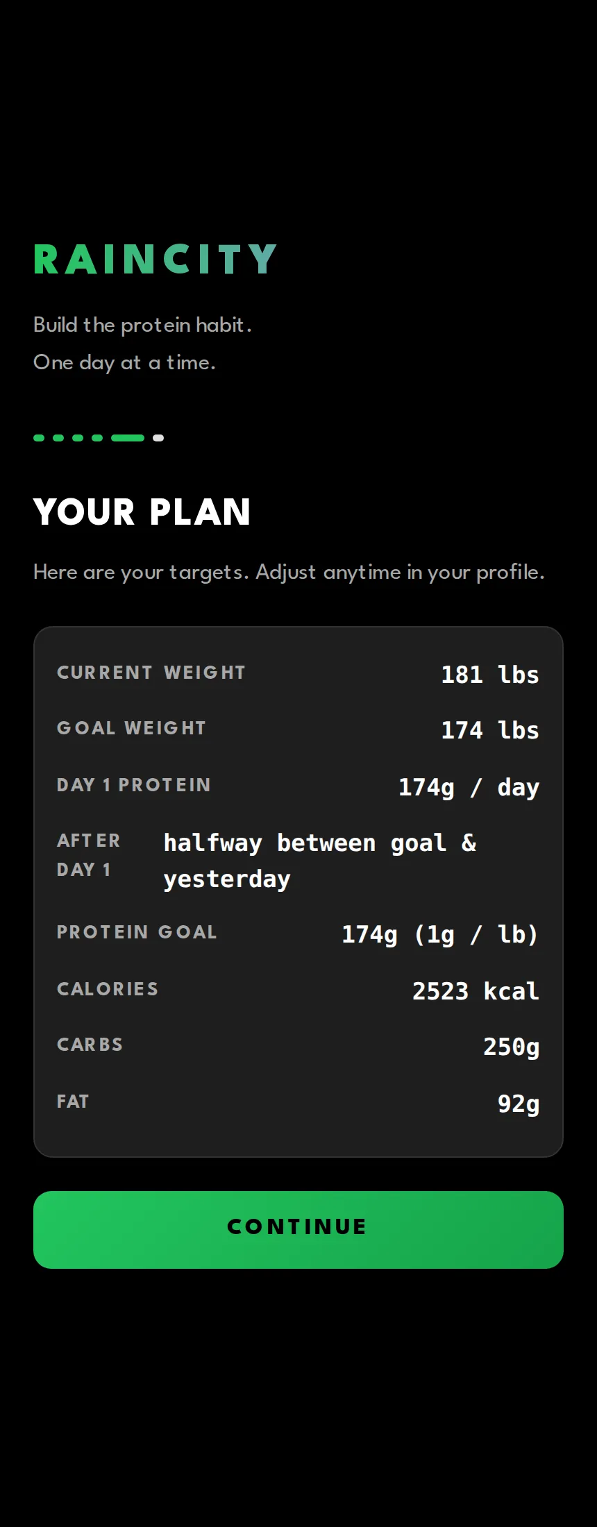 Your plan, before you log anything