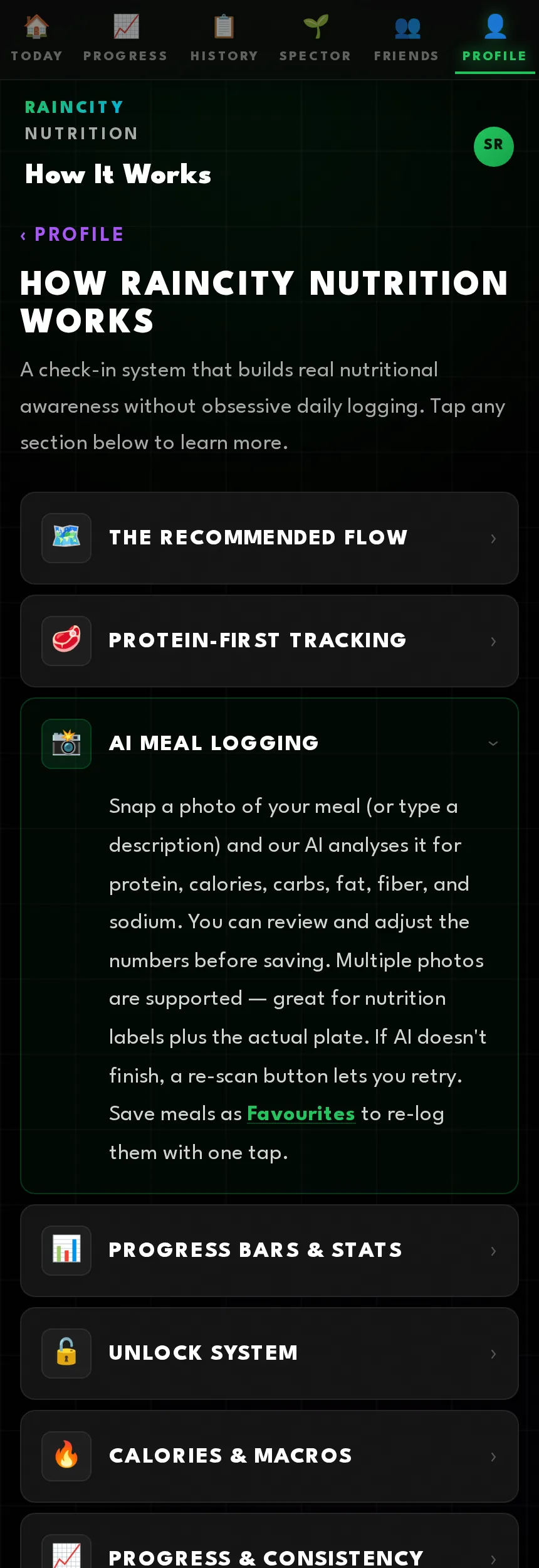 The app explains itself